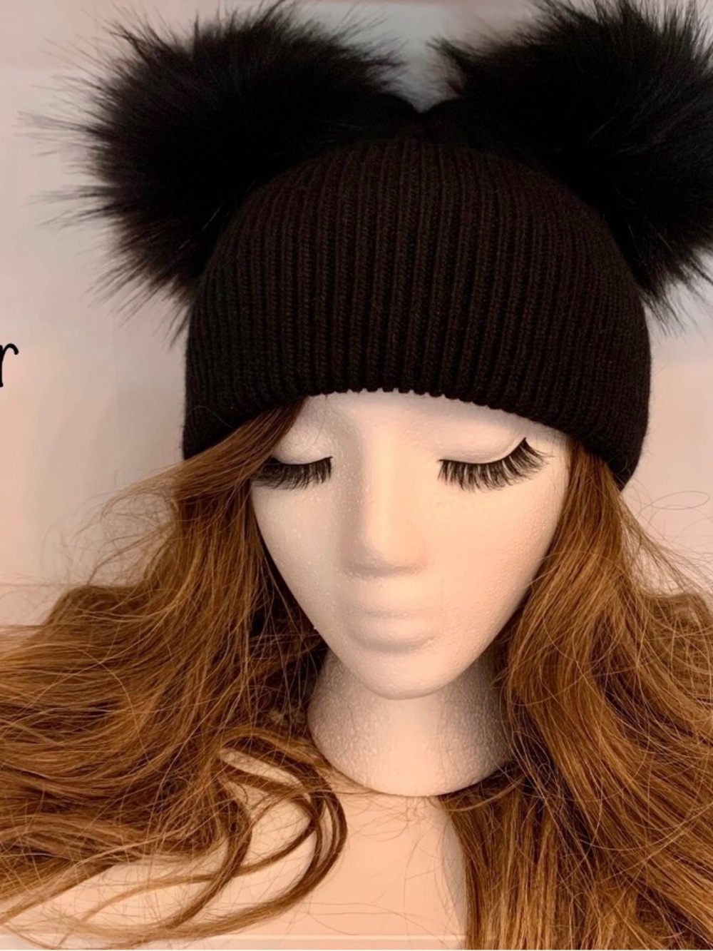 Double Pom Knit Beanie
